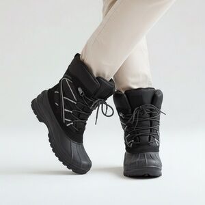 Men's Black and Gray Snow Boots